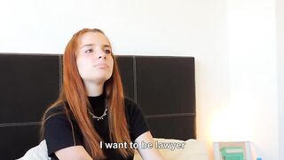Shy young Argentine girl is convinced at casting to film a porn scene