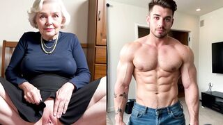 real 67 Years old grandma extreme rough anal fucked